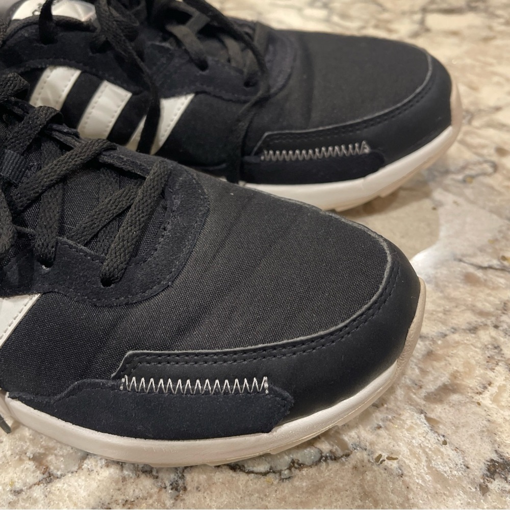 Adidas Retrorun Womens Sneakers Black White Retro Running Shoes EH1859 Size 9.5 - Picture 10 of 15